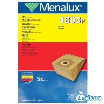 IZ-FIFGY MENALUX 1803P AEG GR51 SMART 450 PAPÍR PORZSÁK (5DB+2FILTER/CSOMAG) 9001960567 foto