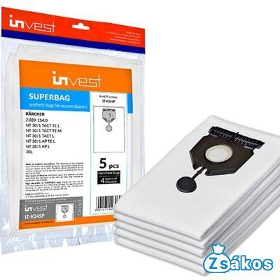 IZ-K24SP IPARI KARCHER NT 30/1 TACT L / NT 30/1 AP L KOMPATIBILIS MIKROSZÁLAS PORZSÁK (5DB/CSOMAG)  / (2.889-154.0) fotó