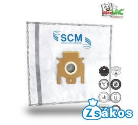 IZ-M5/M6SCM-CARBON MIELE F/J/M KOMPATIBILIS MIKROSZÁLAS PORZSÁK (5DB+1FILTER/CSOMAG) 5 RÉTEGŰ SZÉNSZÁLLAL BEVONT