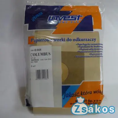 IZ-SO5 Invest papír porzsák (5db/csomag) fotó