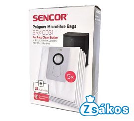 IZ-SRX0031 SENCOR SRV 6450BK / SRV 6485BK / SRV 9185BK GYÁRI MIKROSZÁLAS PORZSÁK (5DB/CSOMAG)