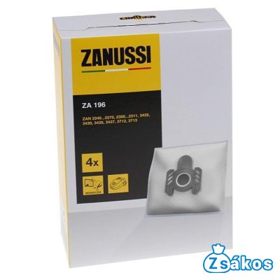 IZ-ZA196GYS.1F ZANUSSI ZAN 2240...2270 / ELECTROLUX XIO STB. GYÁRI MIKROSZÁLAS PORZSÁK (4DB+1FILTER/CSOMAG) 9009235566 foto