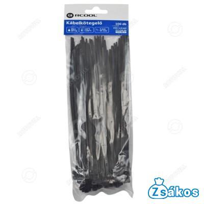 KÁBELKÖTEGELŐ RCOOL FEKETE (250mm x 4,8mm) 100db/csomag fotó