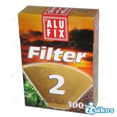 KÁVÉFŐZŐ PAPÍRFILTER 2 SZEMÉLYES (100DB/CSOMAG) fotó