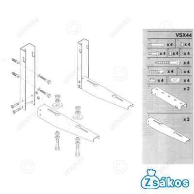 KLÍMATARTÓ KONZOL (ROZSDAMENTES), 45 cm, ÖSSZECSUKHATÓ, PÁRBAN, 110 kg-ig, (EU gyártmány) fotó