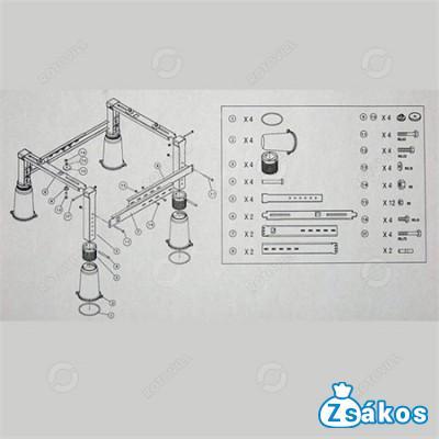 KLÍMATARTÓ KONZOL TETŐRE (HÓHATÁR KONZOL), Terhelhetőség: 180 kg-ig fotó