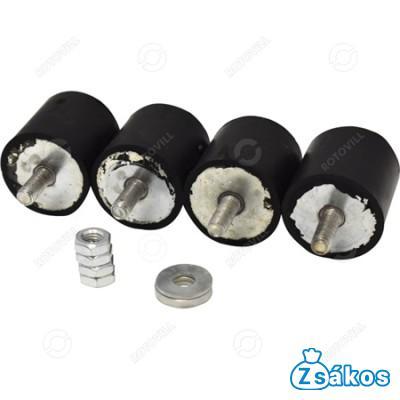 KLÍMATARTÓ KONZOLHOZ REZGÉSCSILLAPÍTÓ GUMIBAK, M8x1, (40x40 mm) fotó