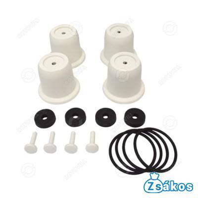 KLÍMATARTÓ LÁB, REZGÉSCSILLAPÍTÓ GUMIBAKKAL, (FEHÉR/325KG-IG), 100mm, (9898-045-08) fotó