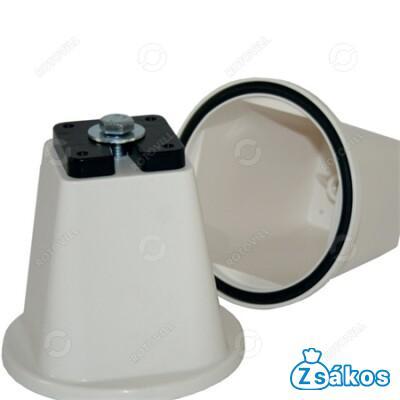 KLÍMATARTÓ LÁB, REZGÉSCSILLAPÍTÓ GUMIBAKKAL, (FEHÉR/500KG-IG), 95mm fotó