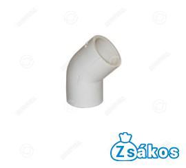 KONDENZVÍZ ELVEZETŐCSŐ KÖNYÖK 45° 20 mm (ragasztós)
