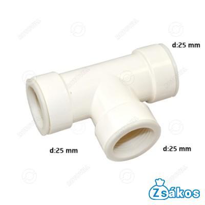 KONDENZVÍZ ELVEZETŐCSŐ T-IDOM 25mm fotó