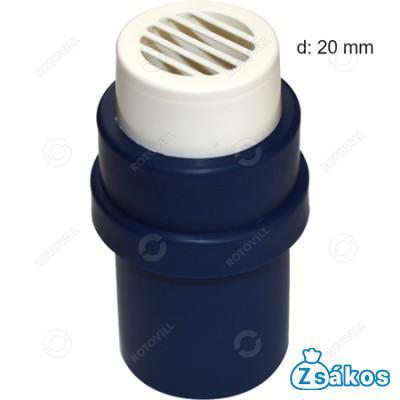 KONDENZVÍZ ELVEZETŐCSŐ ZÁRÓVÉG 20mm (KÉK) (9899-215-01) fotó