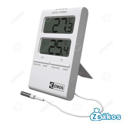 KÜLSŐ-BELSŐ VEZETÉKES HŐMÉRŐ EZÜST (E2100) fotó