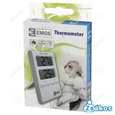 KÜLSŐ-BELSŐ VEZETÉKES HŐMÉRŐ EZÜST (E2100) fotó