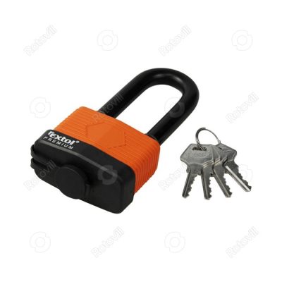 LAMINÁLT VÍZÁLLÓ LAKAT EXTOL PREMIUM HOSSZÍTOTT KENGYELLEL 4DB KULCCSAL (40mm) fotó