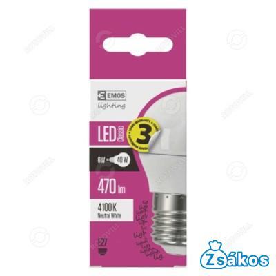 LED IZZÓ 6W=40W ZQ1121 Mini Globe  NW E27 fotó