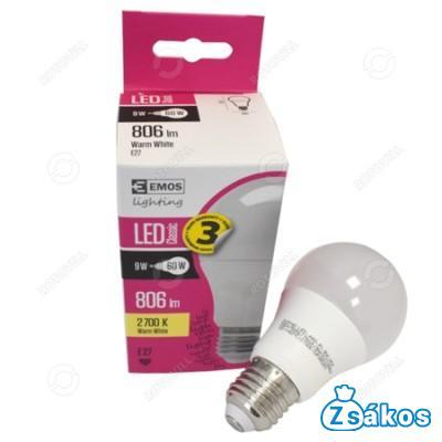 LED IZZÓ 9W=60W  ZQ5140 A60 CLASSIC WW E27 fotó