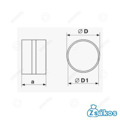 LÉGCSŐ ÖSSZEKÖTŐ (TOLDAT) 593/212 125mm fotó