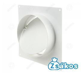 LÉGCSŐ SZERELŐLEMEZ 2521 125mm VISSZACSAPÓSZELEPPEL