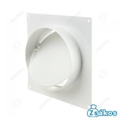 LÉGCSŐ SZERELŐLEMEZ 2521 125mm VISSZACSAPÓSZELEPPEL fotó