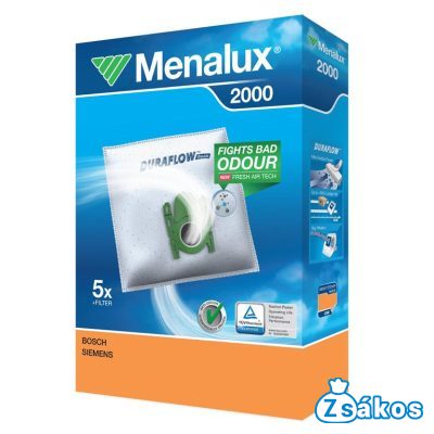 MENALUX 2000 GYÁRI MIKROSZÁLAS PORZSÁK (5DB+1FILTER/CSOMAG) 9001961466 foto