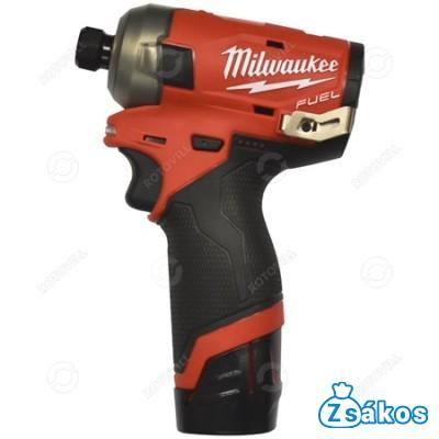 MILWAUKEE HIDRAULIKUS ÜTVECSAVAROZÓ M12FQID-202X FUEL SURGE (1/4 HEX) fotó