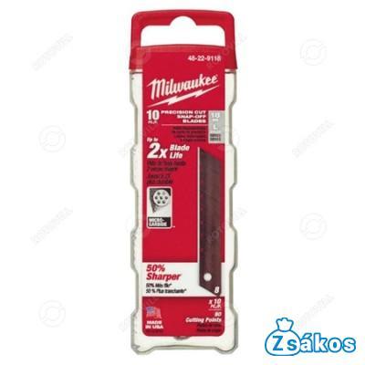 MILWAUKEE TÖRHETŐ 7 SZELVÉNYES PENGE 18mm (10db/csomag) fotó