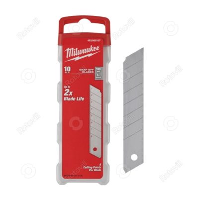 MILWAUKEE TÖRHETŐ 7 SZELVÉNYES PENGE 18mm (10db/csomag) fotó