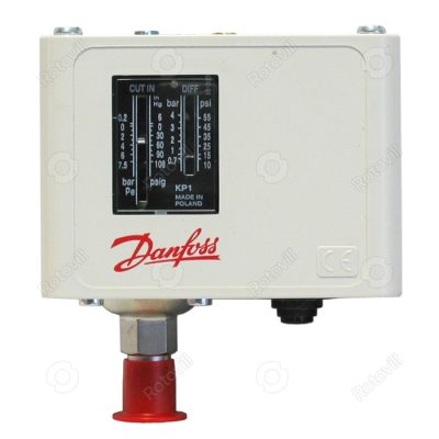NYOMÁSKAPCSOLÓ AUTOMATA  (PRESOSTAT) SZÍVÓ OLDALI DANFOSS KP1 fotó