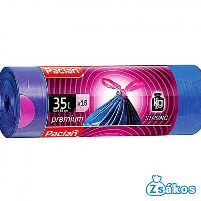 Paclan Prémium Zárszalagos Szemeteszsák 35L (15db/tekercs) 53cmx30cm 30my fotó