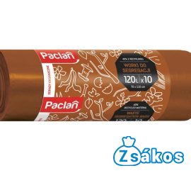 PACLAN SZELEKTÍV BIO HULLADÉK GYŰJTŐ SZEMETESZSÁK 120L (10DB/TEKERCS) 70CMX110CM 17MY