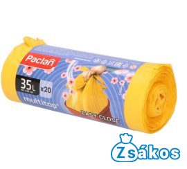 PACLAN ZÁRSZALAGOS ILLATOS SZEMETESZSÁK 35L (20DB/TEKERCS) 50CMX56CM 15MY