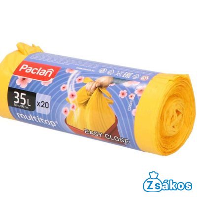 PACLAN ZÁRSZALAGOS ILLATOS SZEMETESZSÁK 35L (20DB/TEKERCS) 50CMX56CM 15MY foto