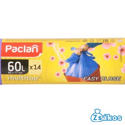 PACLAN ZÁRSZALAGOS ILLATOS SZEMETESZSÁK 60L (14DB/TEKERCS) 60CMX67CM 15MY foto
