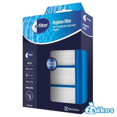 PORSZÍVÓ HEPA FILTER AEG / ELECTROLUX / PHILIPS EFH12W S-FILTER® HYGIENE H12 / 9001951194 MOSHATÓ GYÁRI (INVEST MEGFELELŐJE: IZ-FHE1) foto