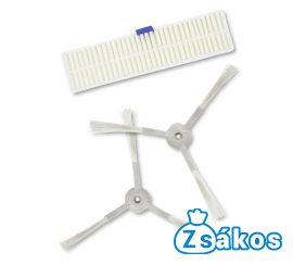 PORSZÍVÓ HEPA FILTER ÉS OLDALKEFE SZETT ROWENTA EXPLORER S60  / RR7447WH / RR7455WH / ZR740003 GYÁRI