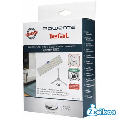 PORSZÍVÓ HEPA FILTER ÉS OLDALKEFE SZETT ROWENTA EXPLORER S60  / RR7447WH / RR7455WH / ZR740003 GYÁRI foto