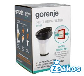 PORSZÍVÓ HEPA FILTER GORENJE SVC180FW / SVC 144FBK / IHF216FR / 573575 GYÁRI