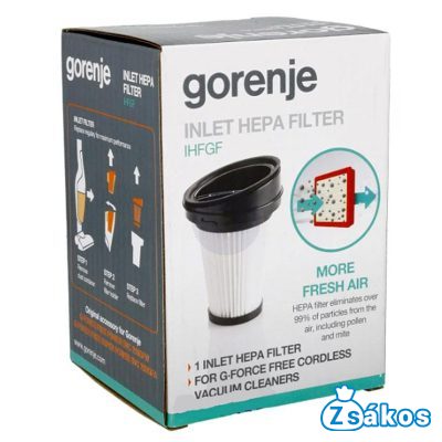 PORSZÍVÓ HEPA FILTER GORENJE SVC180FW / SVC 144FBK / IHF216FR / 573575 GYÁRI foto