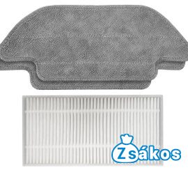 PORSZÍVÓ HEPA FILTER / MOP KELLÉKCSOMAG SENCOR SRX 0502 / SRV 9550BK ROBOTPORSZÍVÓHOZ (2DB MOP+1DB HEPA FILTER/CSOMAG) GYÁRI MOSHATÓ
