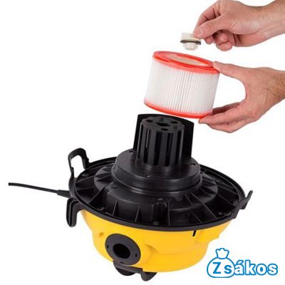 PORSZÍVÓ HEPA FILTER / MOTORVÉDŐ SZŰRŐ HENGERES POWERPLUS POWX 321 / 134.085.06 GYÁRI MOSHATÓ foto