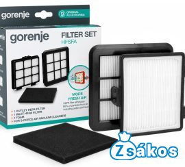 PORSZÍVÓ HEPA FILTER / SZŰRŐKÉSZLET GORENJE VC2002SFAWR / VC1801SFABKR / 743142 HFSFA GYÁRI