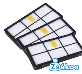 PORSZÍVÓ KOMPATIBILIS HEPA FILTER SZETT IROBOT ROOMBA 800-AS / 900-AS SOROZAT  (3DB/CSOMAG)