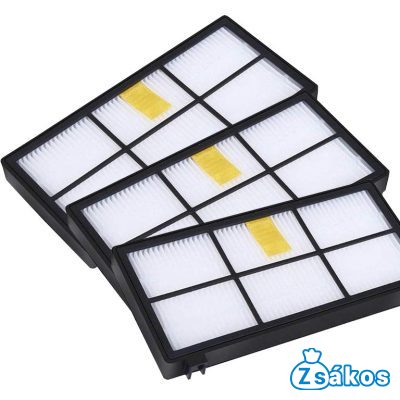 PORSZÍVÓ KOMPATIBILIS HEPA FILTER SZETT IROBOT ROOMBA 800-AS / 900-AS SOROZAT  (3DB/CSOMAG) foto