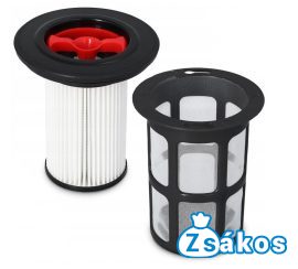 PORSZÍVÓ KOMPATIBILIS HEPA FILTER SZŰRŐVÉDŐVEL BOSCH BBS1114/02 / BCS101GB/03 / 12023349+12026106  MOSHATÓ