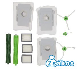 PORSZÍVÓ KOMPLETT KÉSZLET IROBOT ROOMBA E5 E6 I7 I7 (10 RÉSZES)