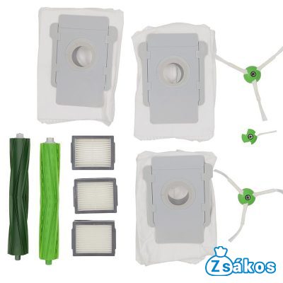 PORSZÍVÓ KOMPLETT KÉSZLET IROBOT ROOMBA E5 E6 I7 I7 (10 RÉSZES) foto