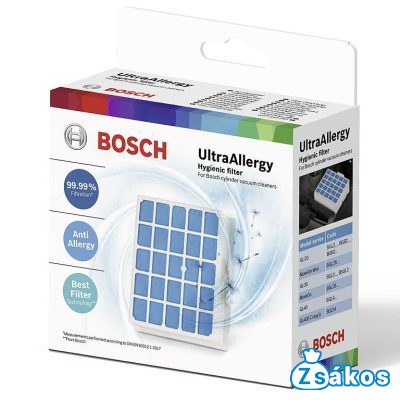 PORSZÍVÓ ULTRAALLERGY HEPA FILTER BOSCH / SIEMENS BGBS4HYG1/01 / VSZ4G340/01 / BBZ156UF(00) / 00578861 GYÁRI MOSHATÓ foto