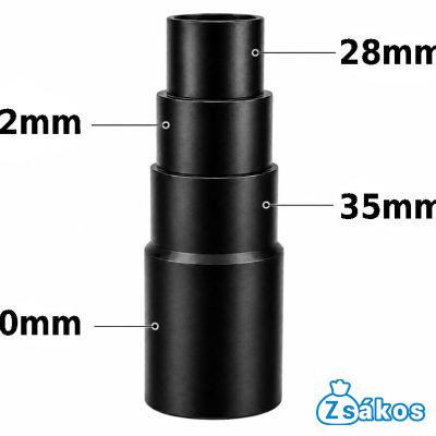 PORSZÍVÓ UNIVERZÁLIS ÁTALAKÍTÓ ADAPTER Ø28-32-35MM / Ø35MM CSATLAKOZÁSÚ GÉGECSŐHÖZ (ANYAGA: GUMI) foto
