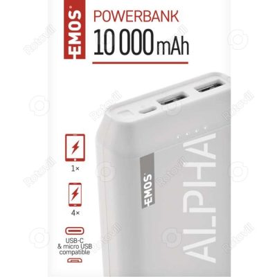 POWERBANK ALPHA 10000 mAh fotó